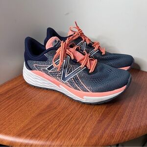 New Balance Running Shoes Women Fresh Foam Evare Trainer Blue Orange Size 7.5